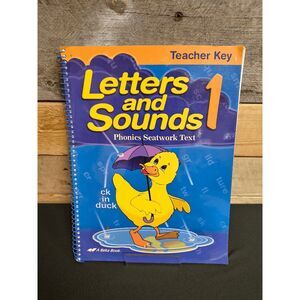 A Beka Letters and Sounds 1 4th Ed. Phonics Seatwork Text Teacher Key Homeschool